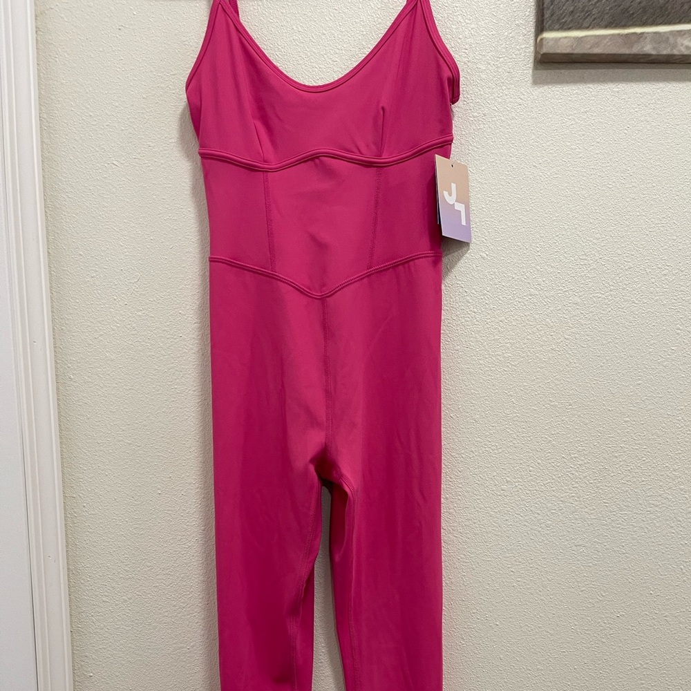 XS Pink Joy Lab Jumpsuit spandex material